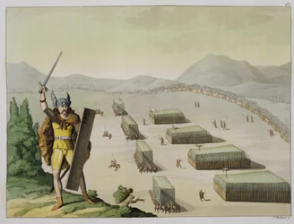 Muinaiset keltit tai gallialaiset taistelussa, n. 1800-1818